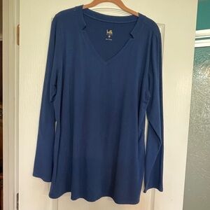 Belle by Kim Gravel TripleLuxe Pima V-neck Tunic